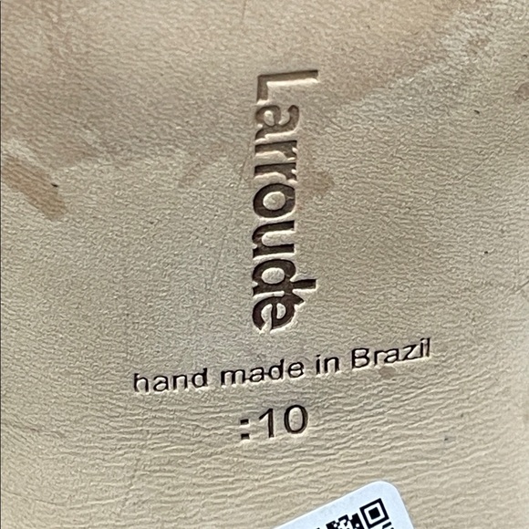 Larroude Dolly Sandal In Black Suede Platform Chunky Heels Sz 10 - Picture 14 of 16